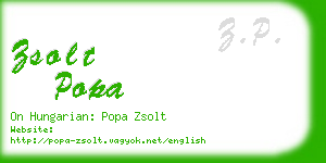 zsolt popa business card